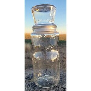 1991 Planters Mr. Peanut 75th Birthday 9.5'' Tall Vintage Collectible Glass Jar